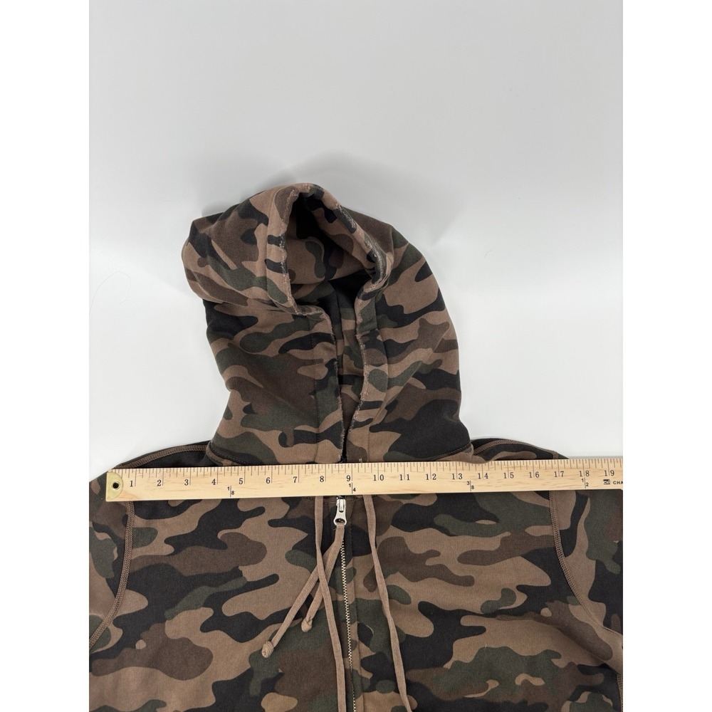 NWT Nili Lotan Callie Zip Up Hoodie Brown Camouflage Sz XS $345 - Picture 9 of 11